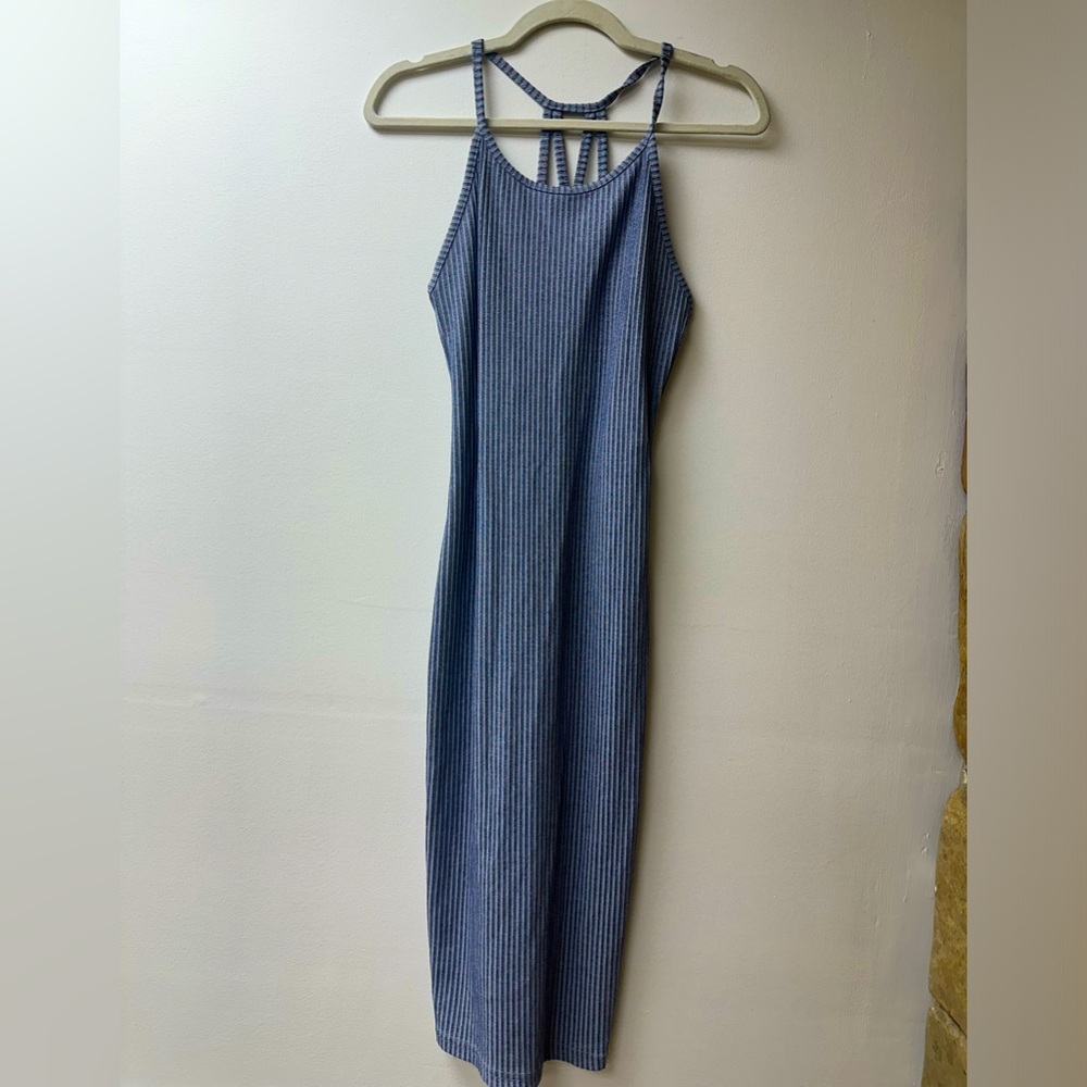 TWO ribbed bodycon midi dresses